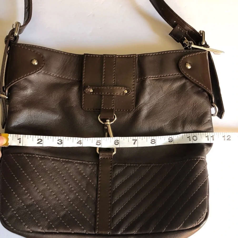 Via spiga brown leather cross body bag